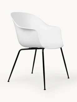 Sillas Con Reposabrazos|Sillas>GUBI Silla con reposabrazos Bat Blanco, negro