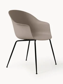 Sillas Con Reposabrazos|Sillas>GUBI Silla con reposabrazos Bat Gris pardo, negro