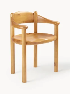 Discount Silla con reposabrazos con madera de pino Daumiller Sillas Con Reposabrazos|Sillas