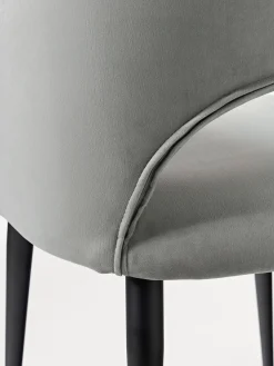 Hot Silla con reposabrazos de terciopelo Rachel Sillas Con Reposabrazos|Sillas