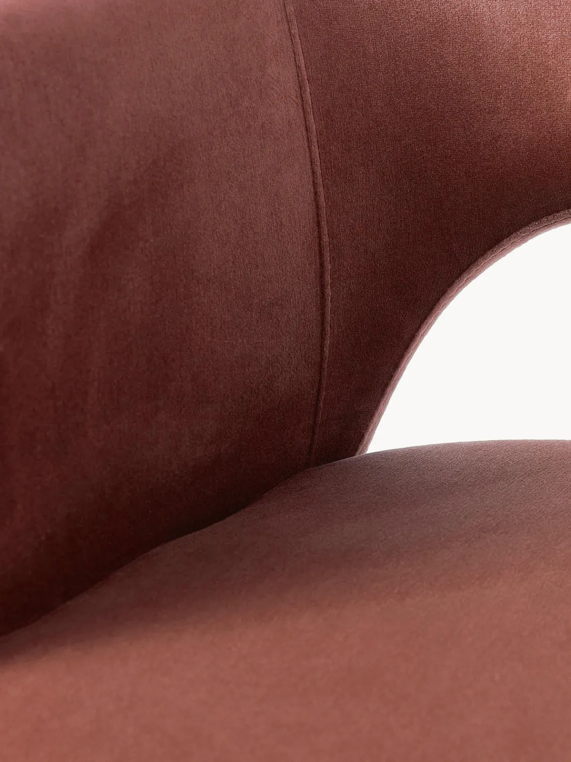 Discount Silla con reposabrazos de terciopelo Rachel Sillas Con Reposabrazos|Sillas