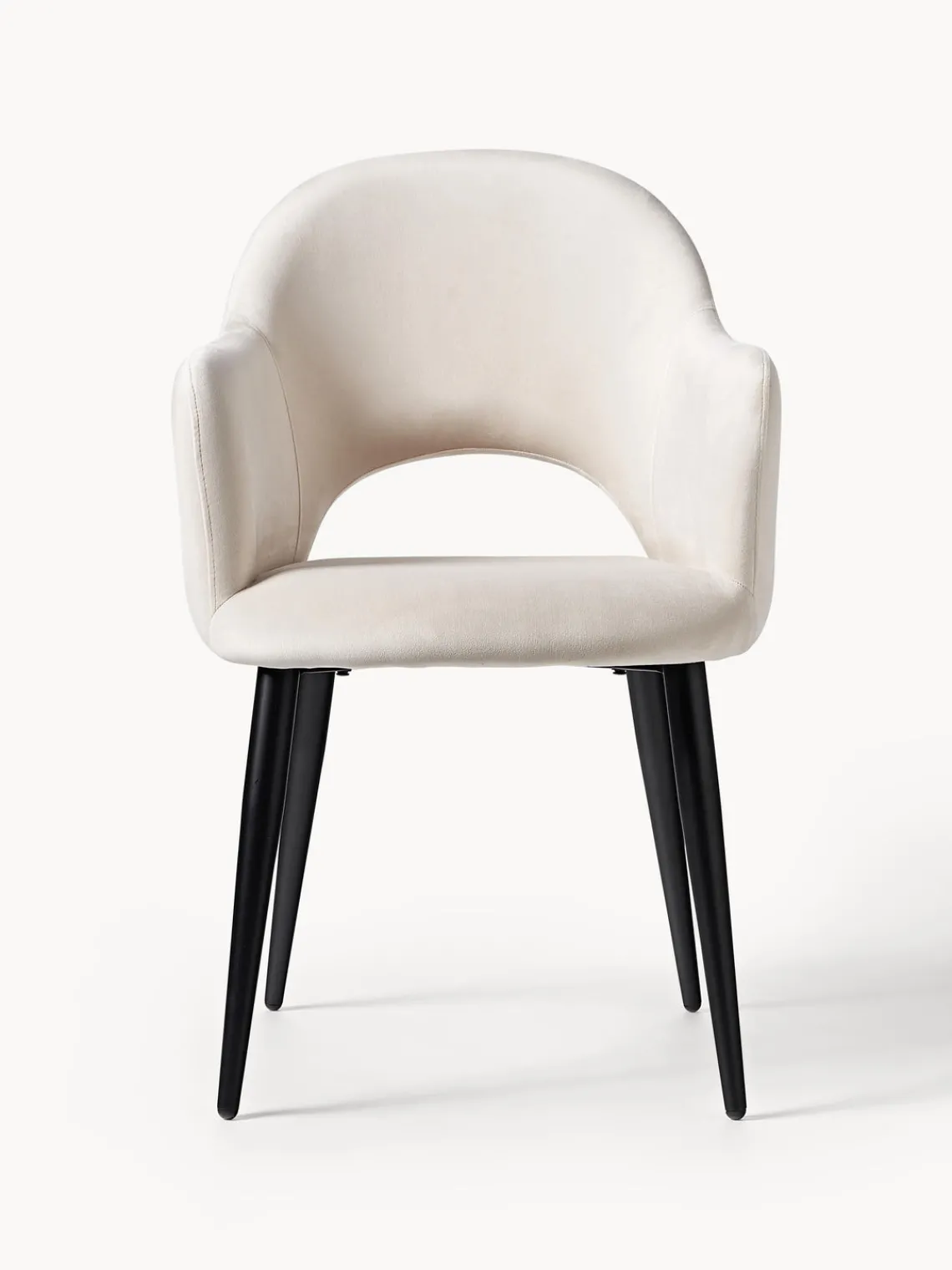 Silla con reposabrazos de terciopelo Rachel Sillas Con Reposabrazos|Sillas