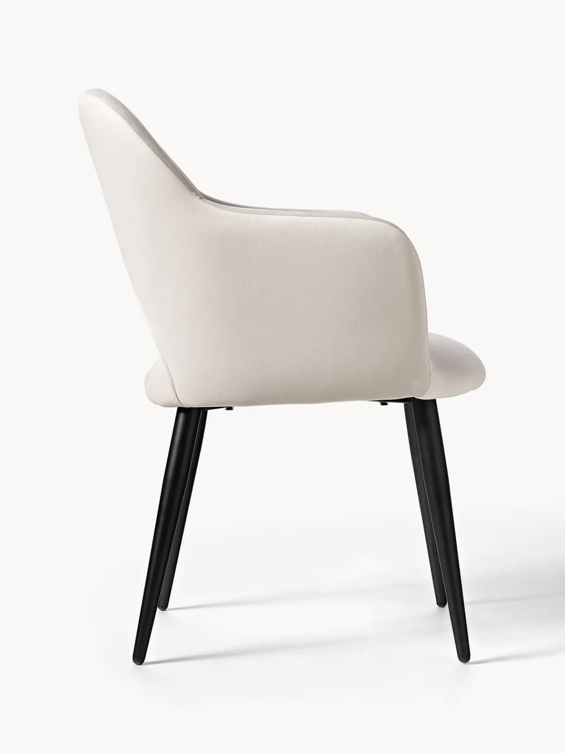 Silla con reposabrazos de terciopelo Rachel Sillas Con Reposabrazos|Sillas