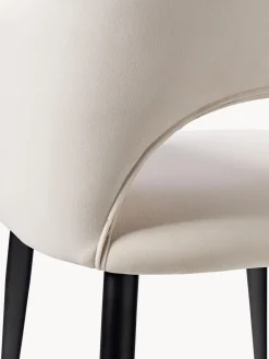 Silla con reposabrazos de terciopelo Rachel Sillas Con Reposabrazos|Sillas