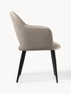 Online Silla con reposabrazos de terciopelo Rachel Sillas Con Reposabrazos|Sillas