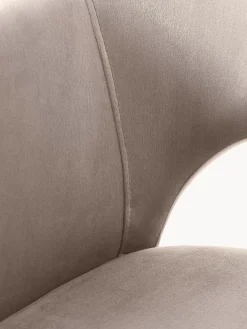 Online Silla con reposabrazos de terciopelo Rachel Sillas Con Reposabrazos|Sillas