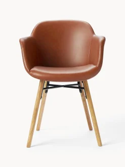 Discount Silla con reposabrazos de cuero sintético Fiji Sillas Con Reposabrazos|Sillas