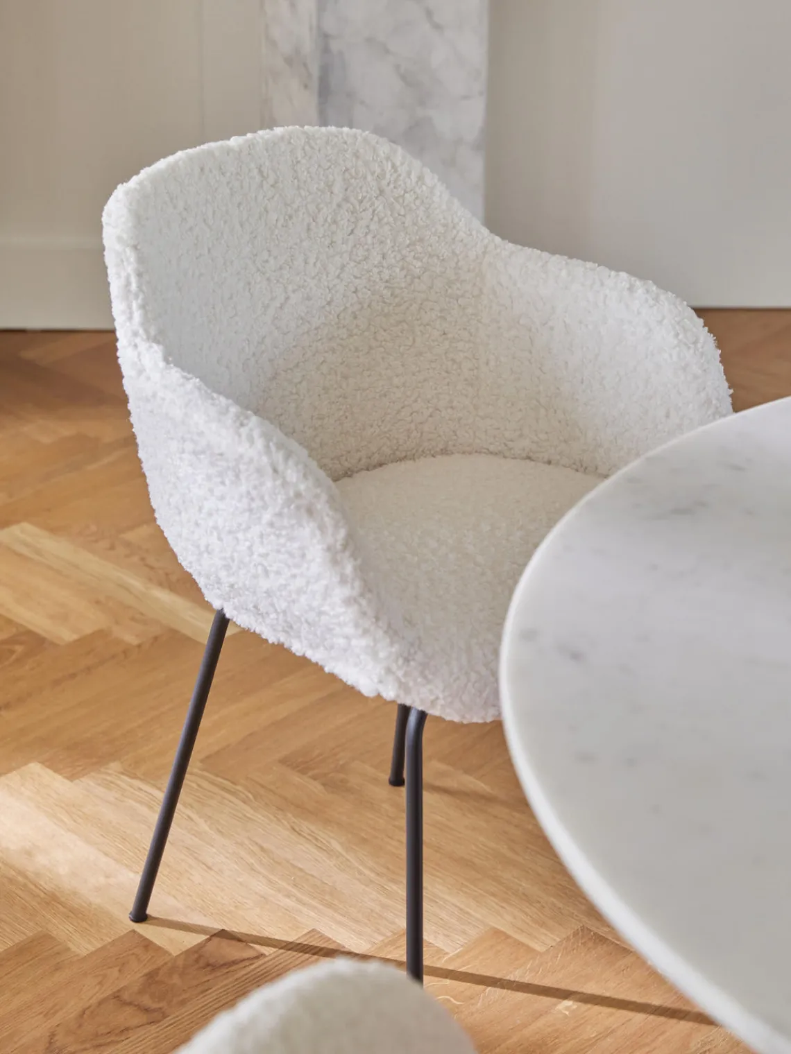 Outlet Silla con reposabrazos de borreguillo Fiji Sillas Con Reposabrazos|Sillas