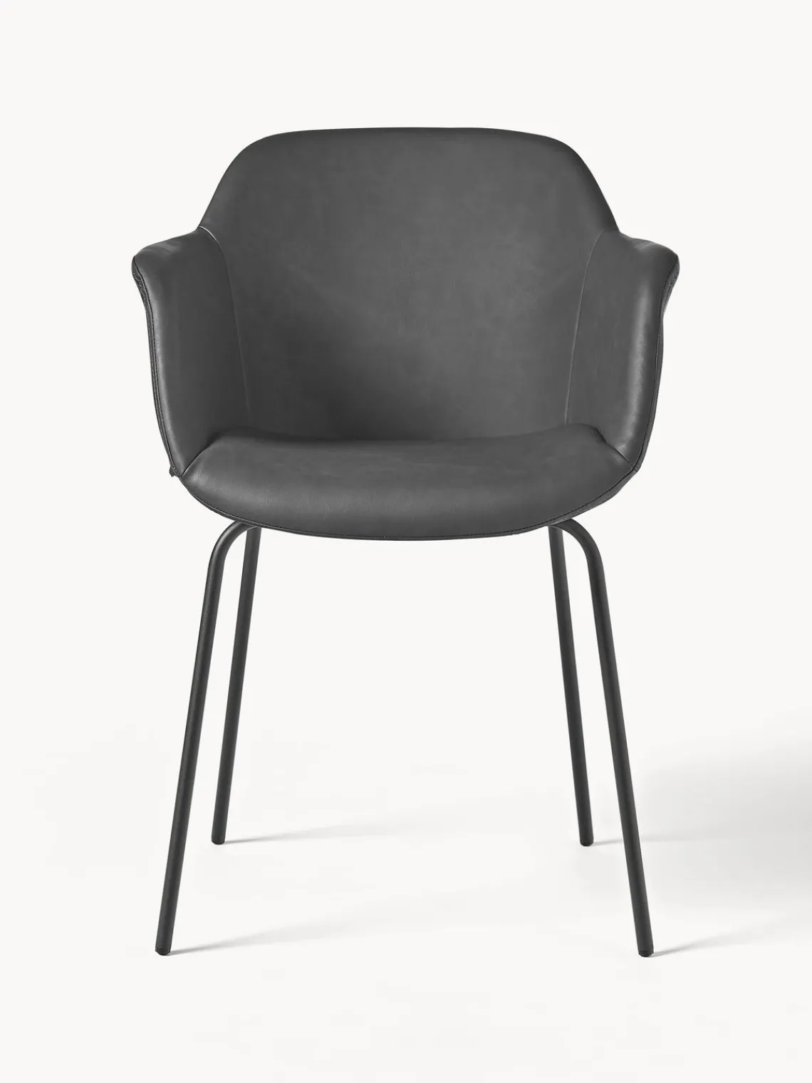 Discount Silla con reposabrazos de cuero sintético Fiji Sillas Con Reposabrazos|Sillas