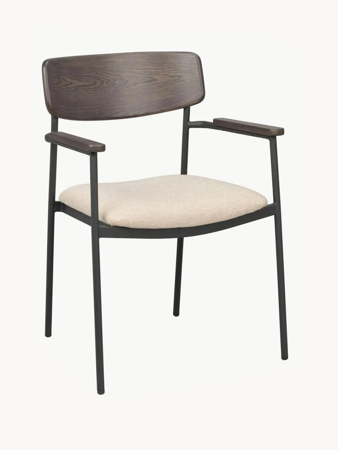 Sillas De Madera|Sillas Con Reposabrazos>Rowico Home Silla con reposabrazos de madera de roble Maymont, 2 uds.