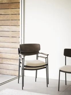 Sillas De Madera|Sillas Con Reposabrazos>Rowico Home Silla con reposabrazos de madera de roble Maymont, 2 uds.