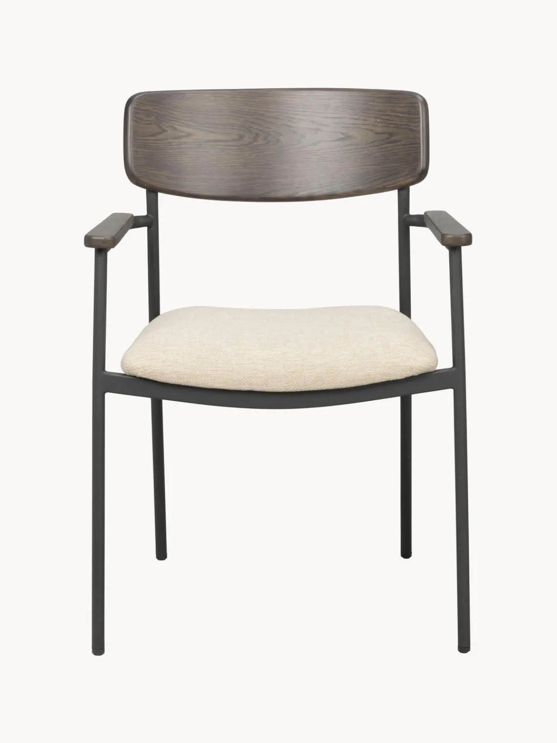 Sillas De Madera|Sillas Con Reposabrazos>Rowico Home Silla con reposabrazos de madera de roble Maymont, 2 uds.