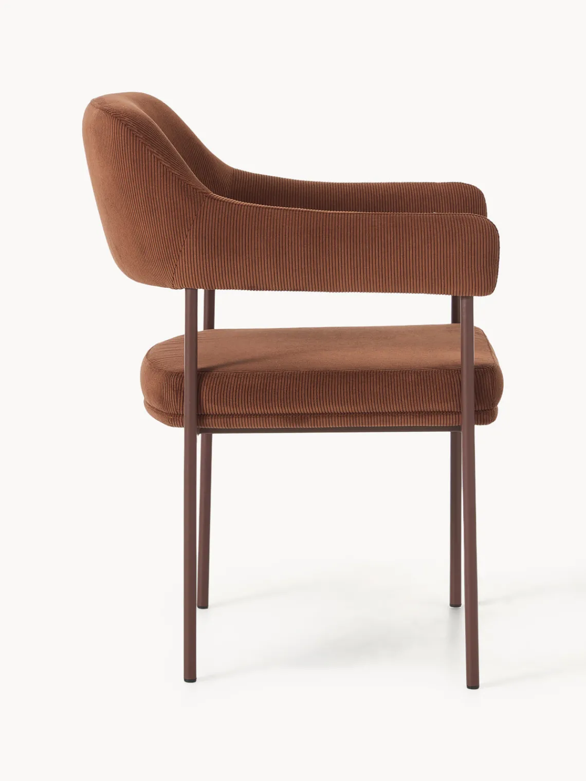 Discount Silla con reposabrazos de pana Zoe Sillas Con Reposabrazos|Sillas