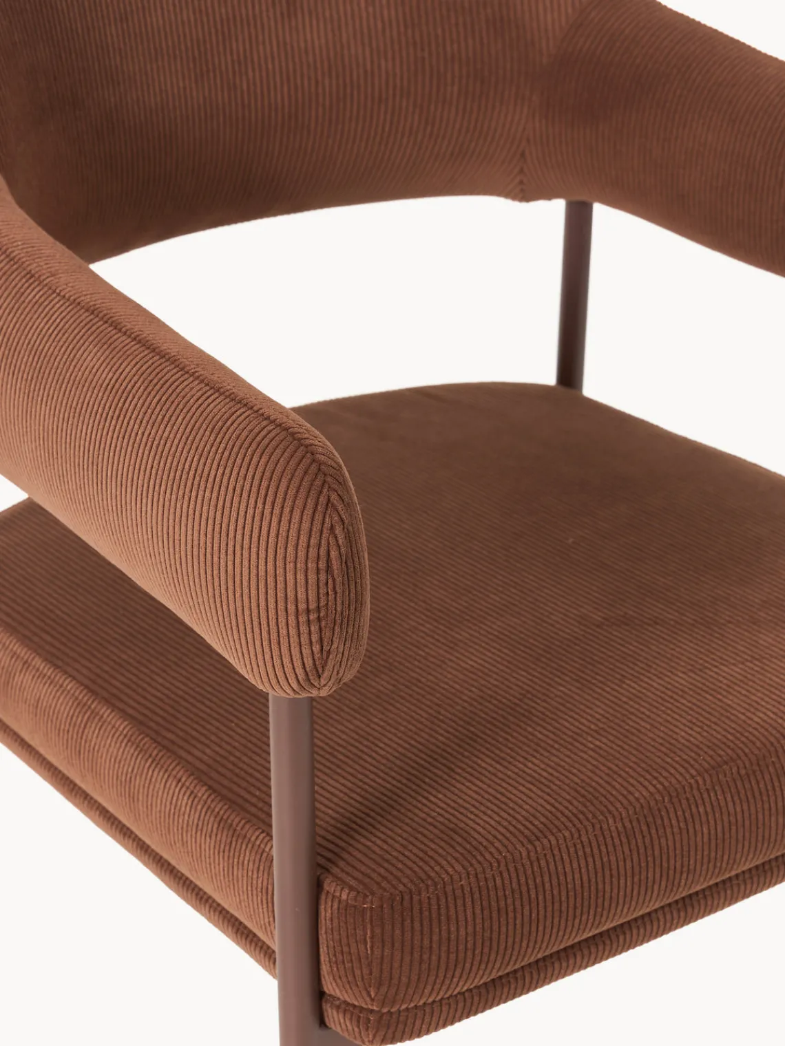 Discount Silla con reposabrazos de pana Zoe Sillas Con Reposabrazos|Sillas