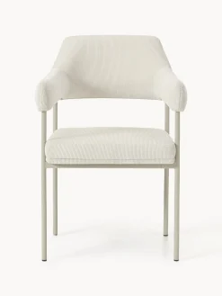 Online Silla con reposabrazos de pana Zoe Sillas Con Reposabrazos|Sillas