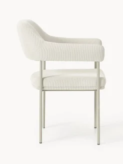 Online Silla con reposabrazos de pana Zoe Sillas Con Reposabrazos|Sillas