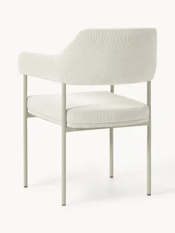 Online Silla con reposabrazos de pana Zoe Sillas Con Reposabrazos|Sillas