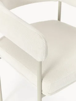 Online Silla con reposabrazos de pana Zoe Sillas Con Reposabrazos|Sillas