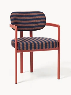 Sillas Con Reposabrazos|Sillas>Westwing Collection Silla con reposabrazos de diseño DEDAR Milano x Westwing Adrien Tejido de sarga, Voulez-Vous Tiramisu
