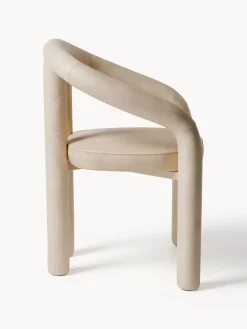 Hot Silla con reposabrazos de terciopelo Calan Sillas