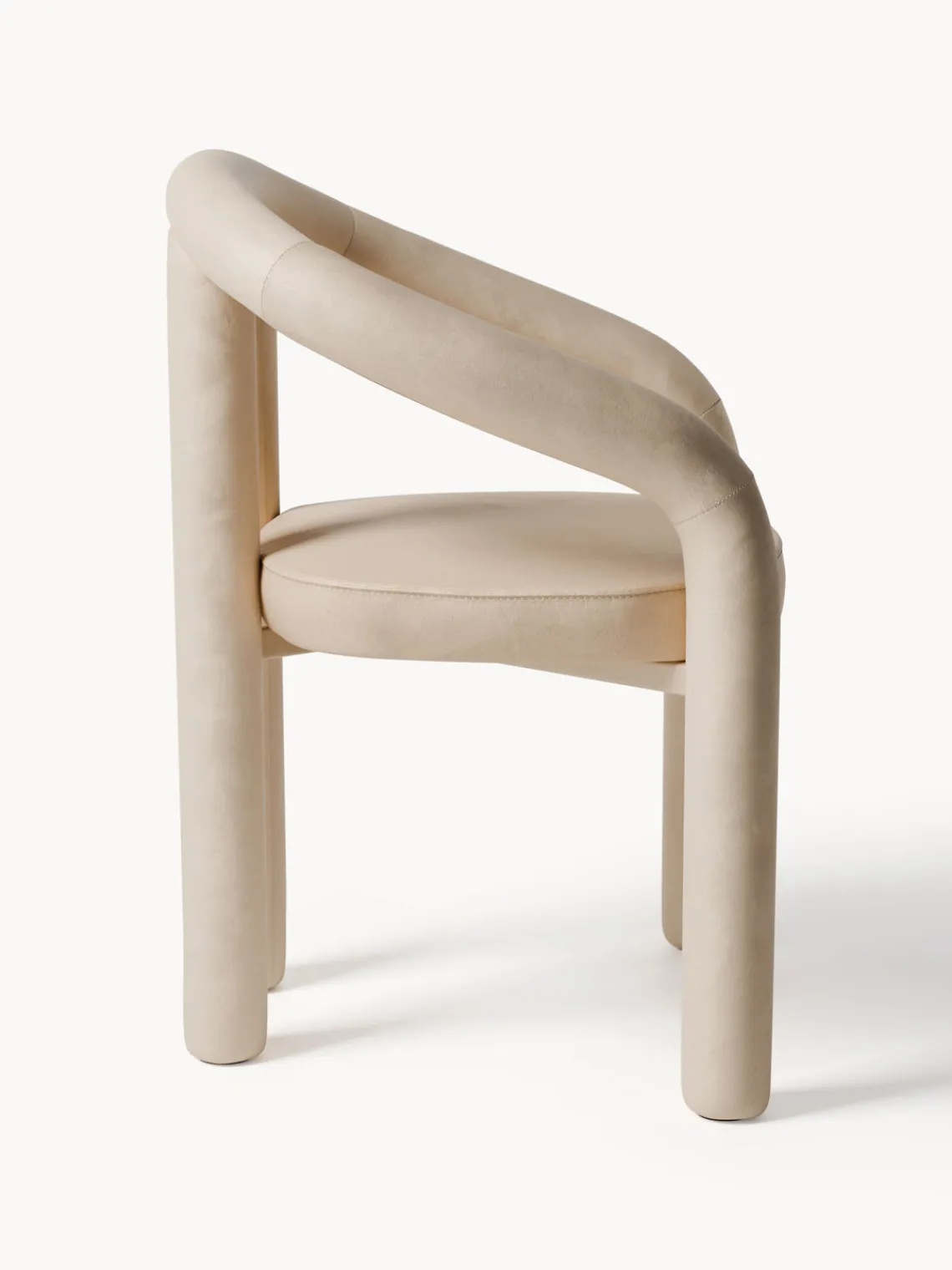 Hot Silla con reposabrazos de terciopelo Calan Sillas