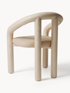 Hot Silla con reposabrazos de terciopelo Calan Sillas