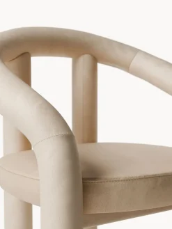 Hot Silla con reposabrazos de terciopelo Calan Sillas