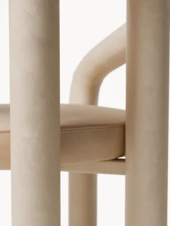 Hot Silla con reposabrazos de terciopelo Calan Sillas