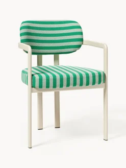 Sillas Con Reposabrazos|Sillas>Westwing Collection Silla con reposabrazos de diseño DEDAR Milano x Westwing Adrien Tejido de sarga, Voulez-Vous Fragola Menta