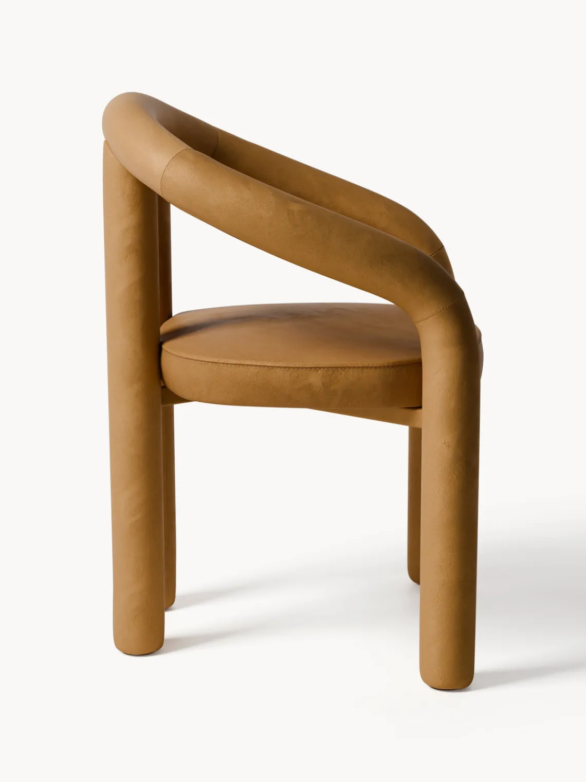 Sillas>Westwing Collection Silla con reposabrazos de terciopelo Calan Terciopelo marrón