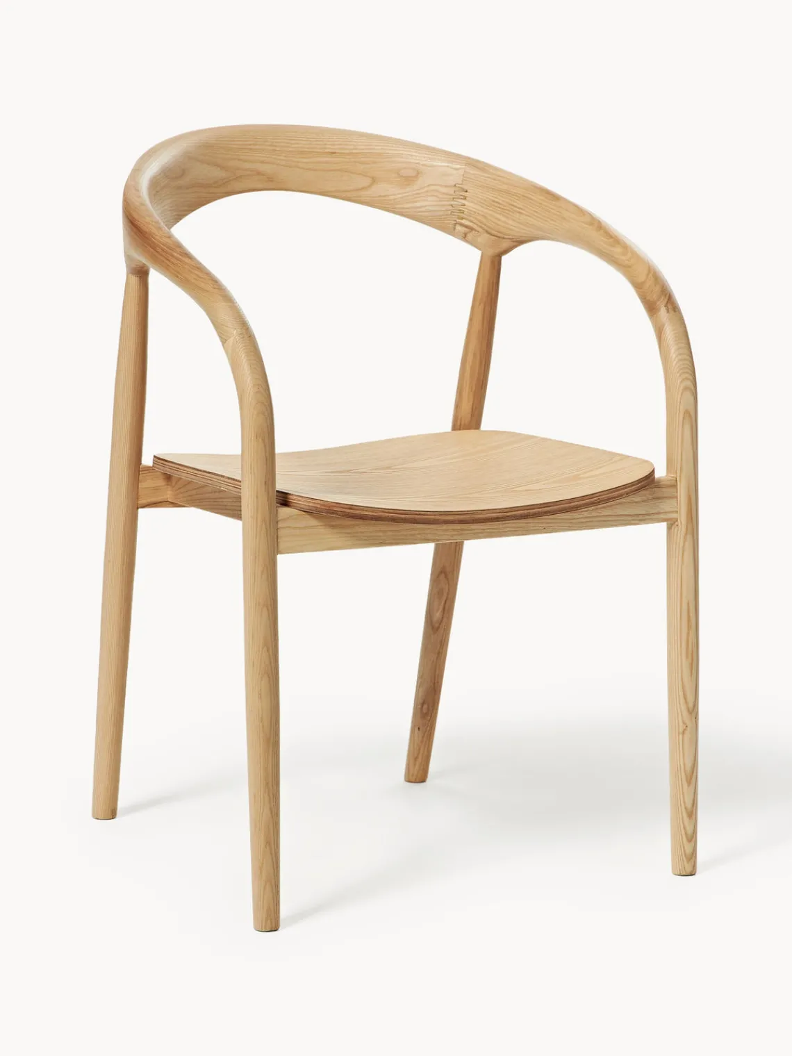 Sillas De Madera|Sillas Con Reposabrazos>Westwing Collection Silla con reposabrazos de madera de fresno Camille Madera de fresno clara