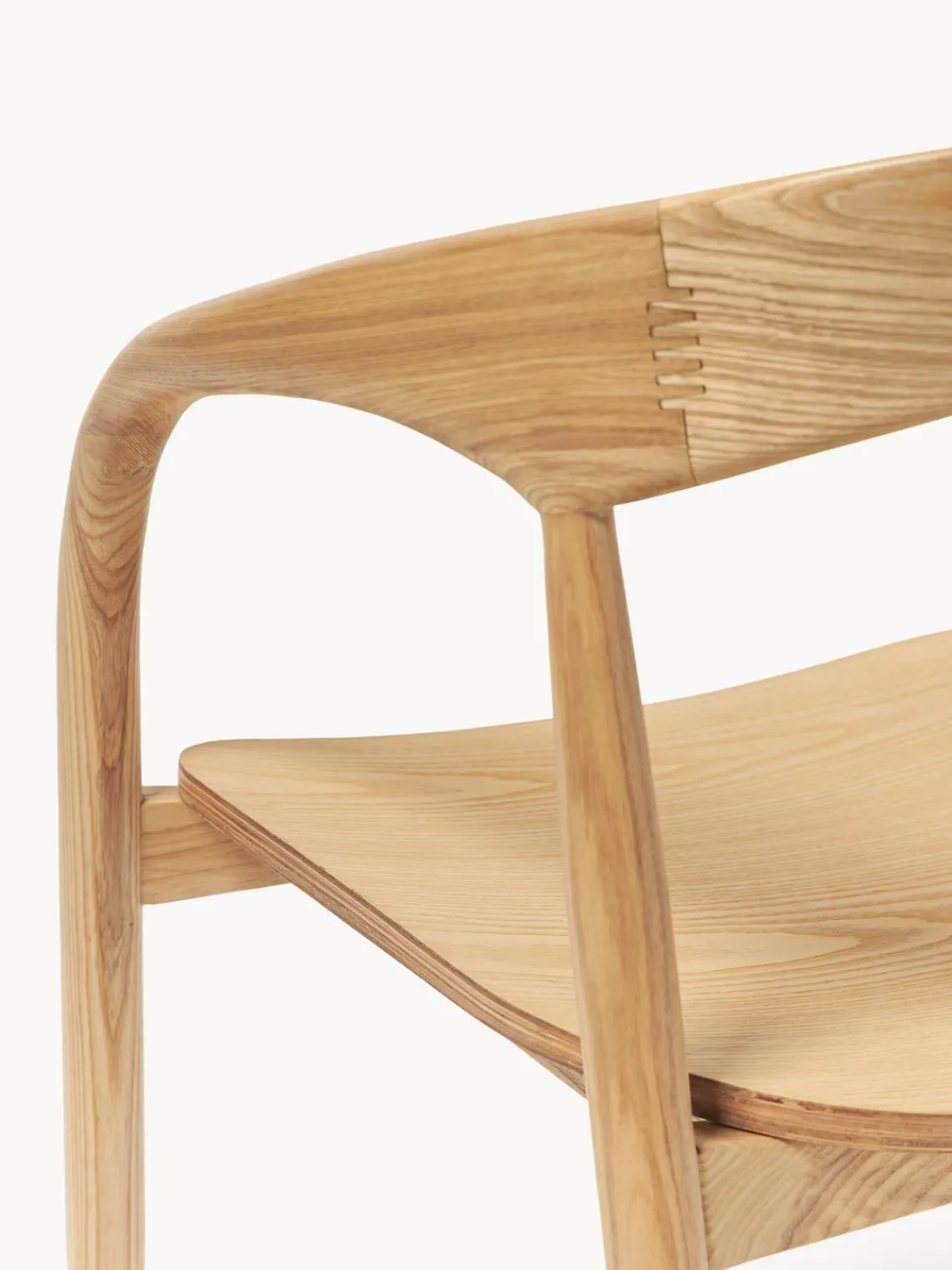 Sillas De Madera|Sillas Con Reposabrazos>Westwing Collection Silla con reposabrazos de madera de fresno Camille Madera de fresno clara