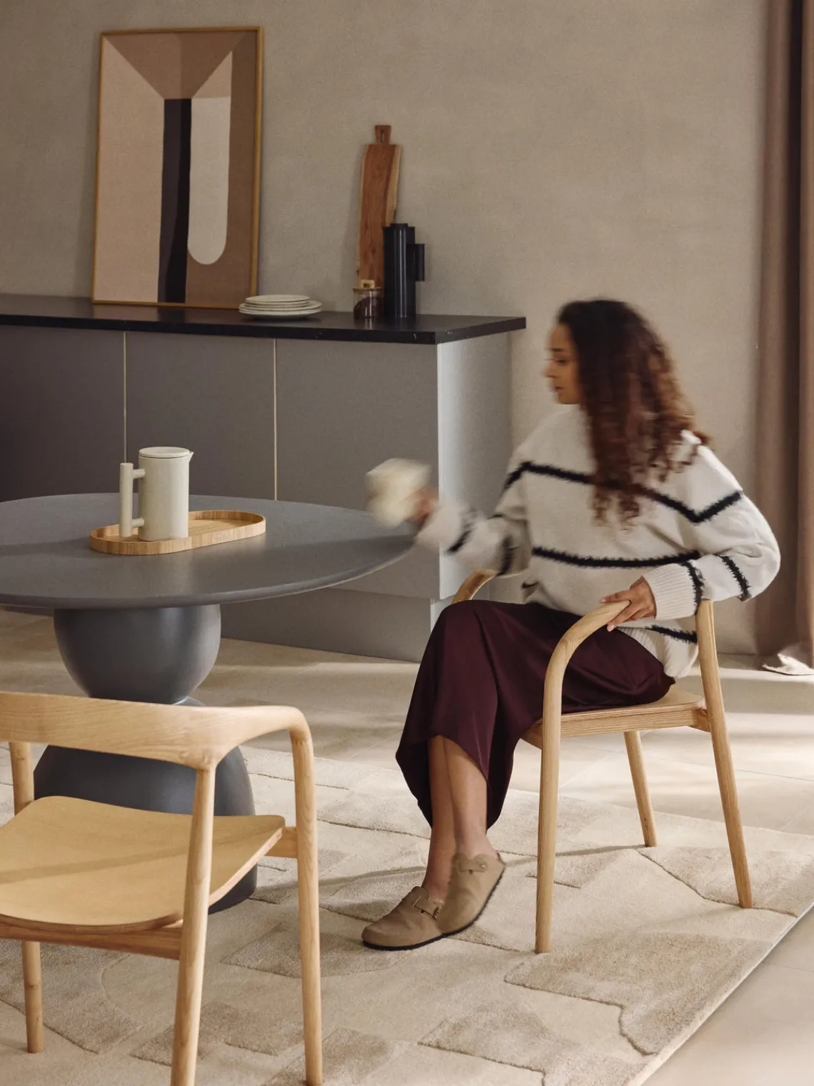 Sillas De Madera|Sillas Con Reposabrazos>Westwing Collection Silla con reposabrazos de madera de fresno Camille Madera de fresno clara