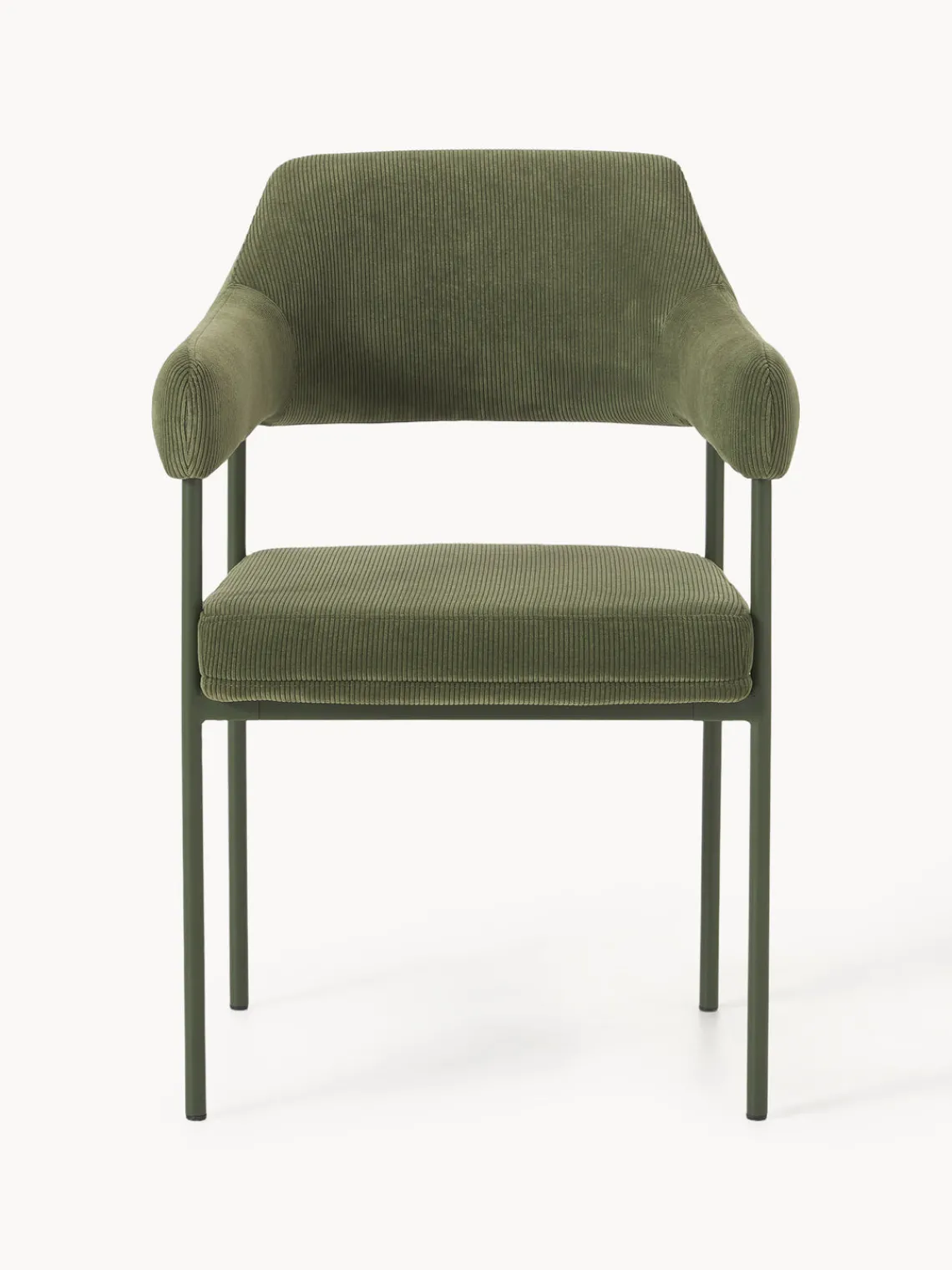 Discount Silla con reposabrazos de pana Zoe Sillas Con Reposabrazos|Sillas