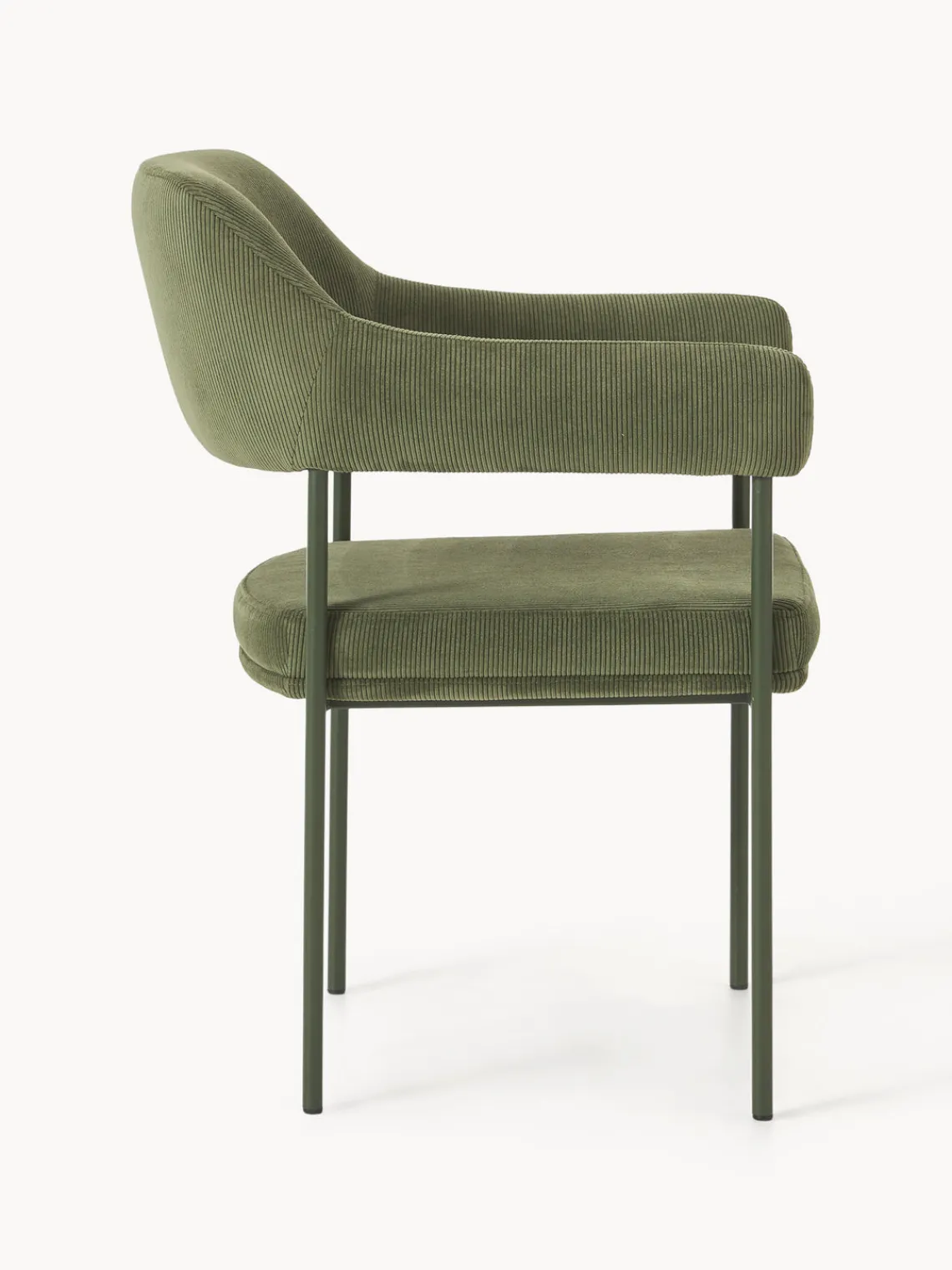 Discount Silla con reposabrazos de pana Zoe Sillas Con Reposabrazos|Sillas