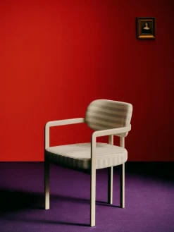 Sillas Con Reposabrazos|Sillas>Westwing Collection Silla con reposabrazos de diseño DEDAR Milano x Westwing Adrien Tejido de sarga, Voulez-Vous Sambuco