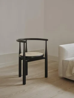 Silla con reposabrazos de madera de haya Bukowski Sillas De Madera|Sillas Con Reposabrazos