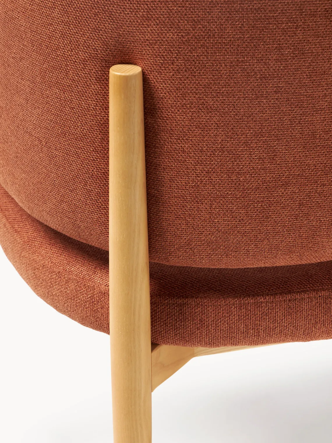 Sillas Con Reposabrazos|Sillas>Westwing Collection Silla con reposabrazos Nemo Tejido terracota, madera de fresno clara