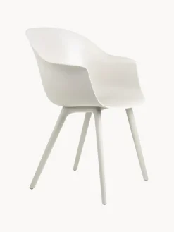 Sillas De Jardín|Sillas De Jardí­N>GUBI Silla con reposabrazos para exterior Beetle Blanco mate