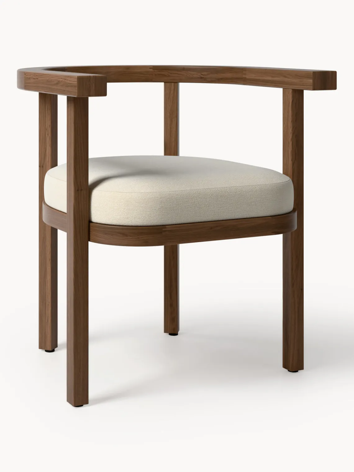 Sillas De Jardín|Sillas De JardíN>Westwing Collection Silla con reposabrazos para exterior de madera de acacia Matheus, con cojín