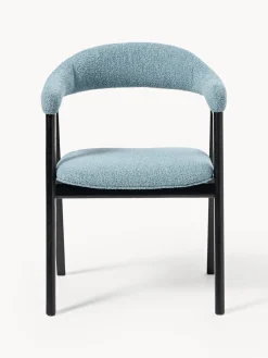 Hot Silla con reposabrazos tapizada en tejido bouclé Nik Sillas Con Reposabrazos|Sillas