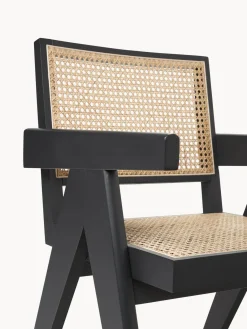 Clearance Silla con repozabrazos de tejido vienés Sissi Sillas De Madera|Sillas Con Reposabrazos