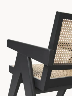 Clearance Silla con repozabrazos de tejido vienés Sissi Sillas De Madera|Sillas Con Reposabrazos
