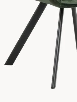 Hot Silla con repozabrazos de terciopelo Lola Sillas Con Reposabrazos|Sillas