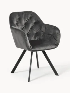 Sale Silla con repozabrazos de terciopelo Lola Sillas Con Reposabrazos|Sillas