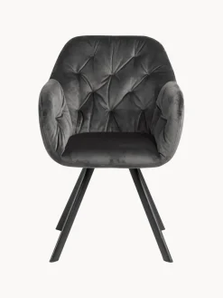 Sale Silla con repozabrazos de terciopelo Lola Sillas Con Reposabrazos|Sillas