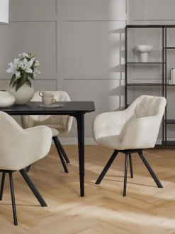 Sale Silla con repozabrazos de terciopelo Lola Sillas Con Reposabrazos|Sillas