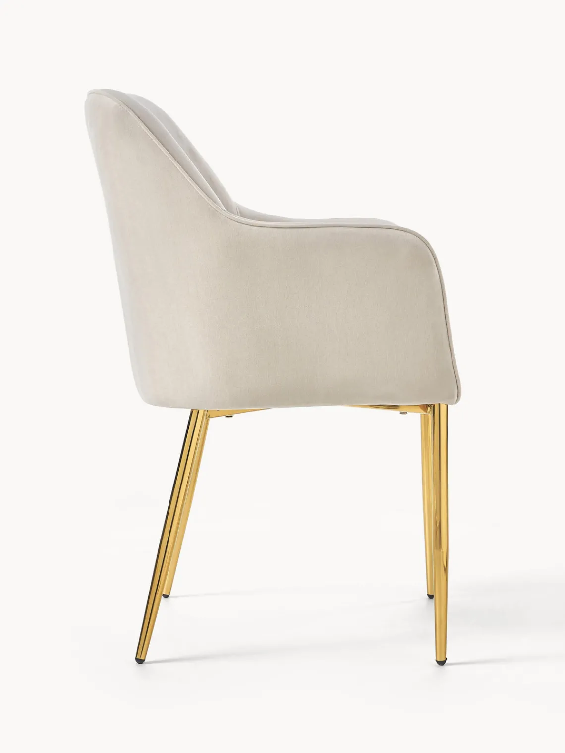 Best Silla con resposabrazos en terciopelo Ava Sillas Con Reposabrazos|Sillas