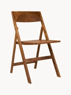 Clearance Silla de comedor plegable de madera de abedul Flat Sillas