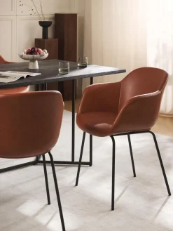 Outlet Silla de cuero sintético con reposabrazos Fiji Sillas Con Reposabrazos|Sillas